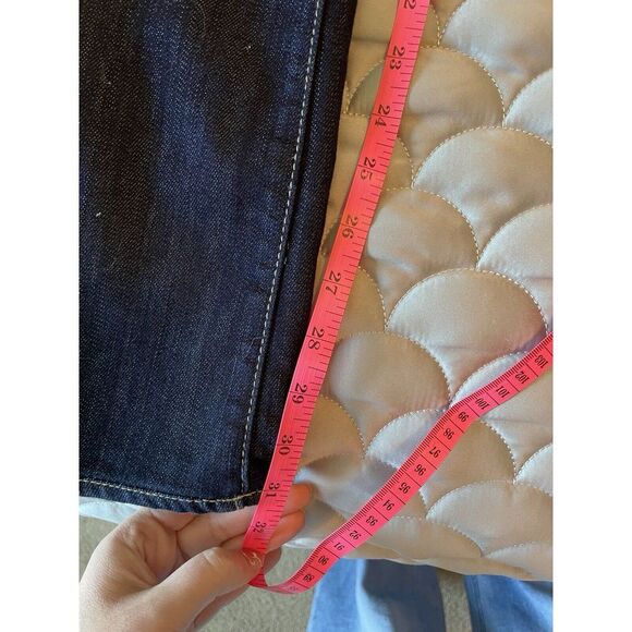 Fidelity Denim Jeans Lily Mid Rise Boot Cut Dark Wash Viper Rinse Women's 27 - Picture 8 of 9